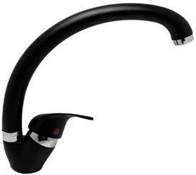 CanillaGriferiaMonocomandoMesadaCisneBarNegra