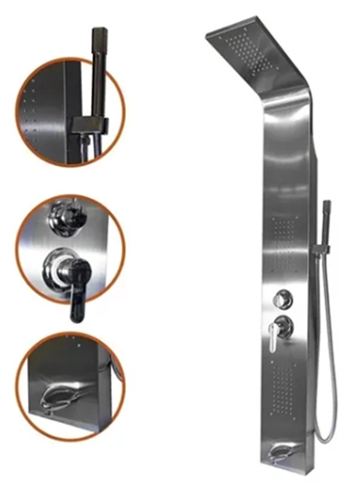 CuadroDuchaBaneraGriferiaMonocomandoCromoEmbutir