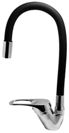 GriferiaMonocomandoBarFlexibleNegraMesadaCocina