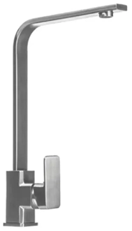 GriferiaMonocomandoCuadradaAltaDisenoCocinaMetalica