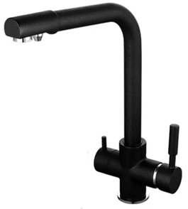 GriferiaMonocomandoNegraCocinaEntradafiltroLuxury