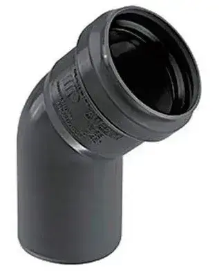 CODO A 45º H-H AWADUCT NEGRO 50MM 2541
