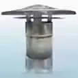 SOMBRERO GAS 3"  1/A ENSAMBLADOS C/REMACHES DE ALUMINIO CHAPA GUNDIN