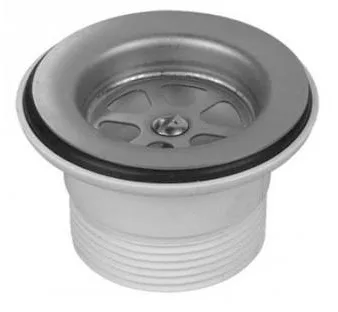 SIFON PARA COCINA 2 BACHAS - 1 1/2" - DESCARGA 40/50MM SERIE BLACK - DUKE