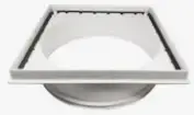 Rejilla Embudo Frontal 15 X 18 Cm  Pvc (20U.) Concorplast