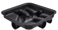 Cojinete 60X60Cm Je 5 Entr- 3*110Mm 2*63Mm Y Salida 110Mm Concorplast