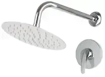 Flor De Ducha Inox. 10" Redonda S/Brazo Tawak