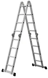 Escalera Alum 4 X 4 Escalones Res.150Kg Alt.460Cm P.12,3Kg Crecchio