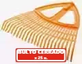 Barrehojas Plastico 560 Mm (25U.) El Abuelo