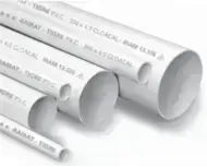 Tubo 200Mm X 4M X 4Mm   Cloacal Entubando Tubos Pvc