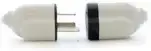 Ficha Axial Hembra 3 Patas Perno Plano Sin Marca