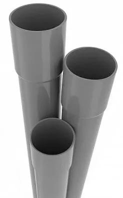 Tubo Pvc 75Mm X 6M Gris Clase 6 Je Entubando Tubos Pvc