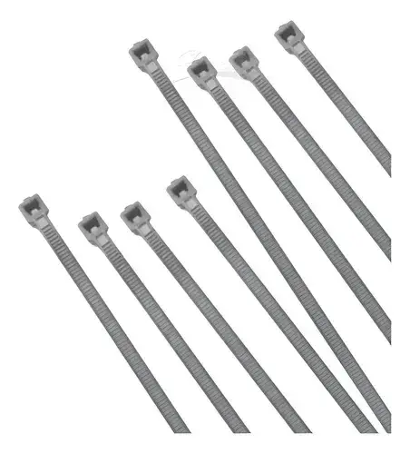 Precinto 4,8X350Mm Bolsa X 100U. Gris Crecchio
