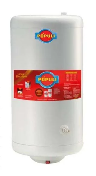 (CONSULTAR STOCK) TERMOTANQUE POPULI 70 G.E. CONEX SUPERIOR ECOTERMO