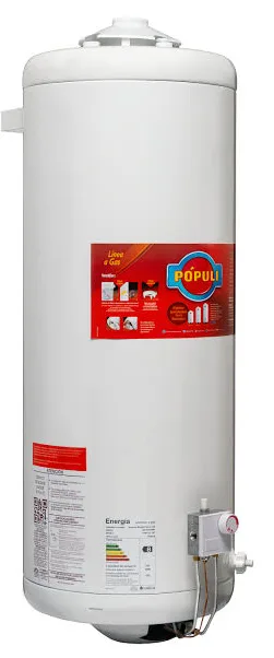 (CONSULTAR STOCK) TERMOTANQUE POPULI 100 G.E. CONEX SUPERIOR ECOTERMO