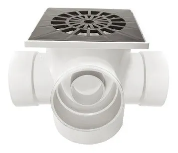 Piletas de patio desengrasadora 160mm con rejilla PVC Cloacal