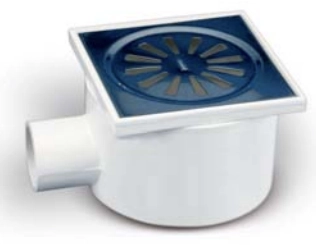 Receptáculo ducha con rejilla PVC Cloacal