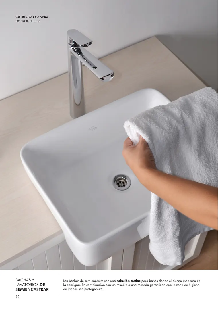 Catálogo general Ferrum 2025 · Sanitarios, bachas, vanitorys, bañeras, accesorios y tapas — página 72