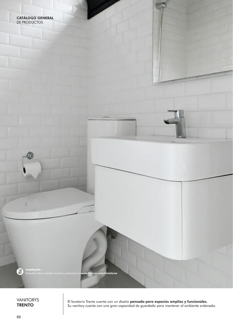 Catálogo general Ferrum 2025 · Sanitarios, bachas, vanitorys, bañeras, accesorios y tapas — página 88