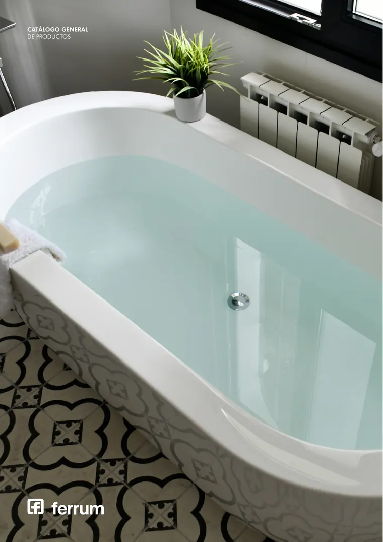 Catálogo general Ferrum 2025 · Sanitarios, bachas, vanitorys, bañeras, accesorios y tapas — página 98