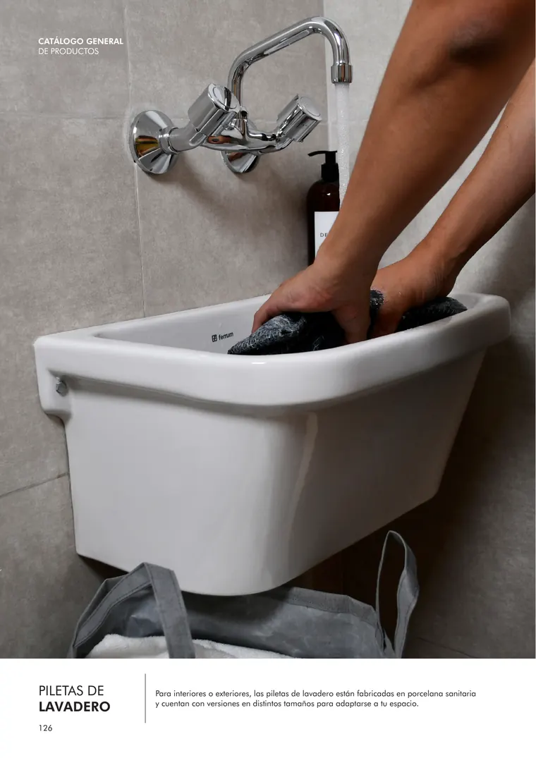 Catálogo general Ferrum 2025 · Sanitarios, bachas, vanitorys, bañeras, accesorios y tapas — página 126