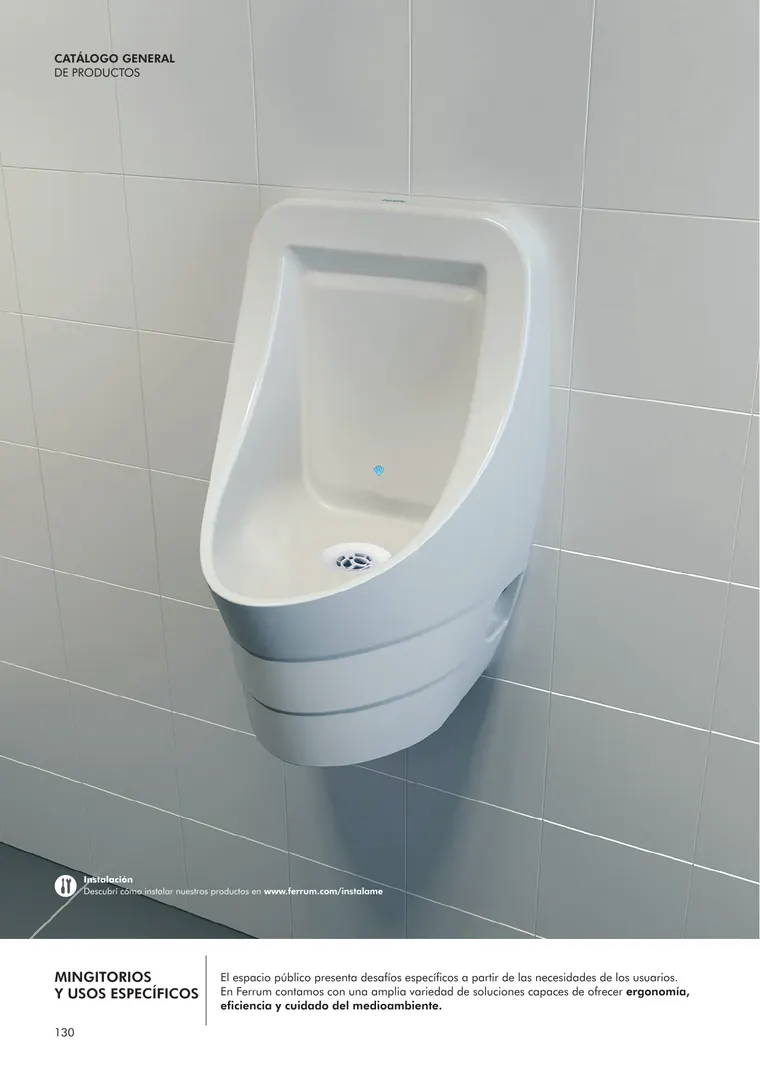 Catálogo general Ferrum 2025 · Sanitarios, bachas, vanitorys, bañeras, accesorios y tapas — página 130
