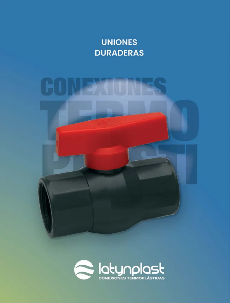 Catálogo Latynplast 2026 · Válvulas, canillas, teflón, flotantes, sopapas y tubos extensibles — página 1