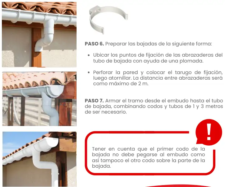Manual de instalación del sistema de canaletas · Pluvitubo