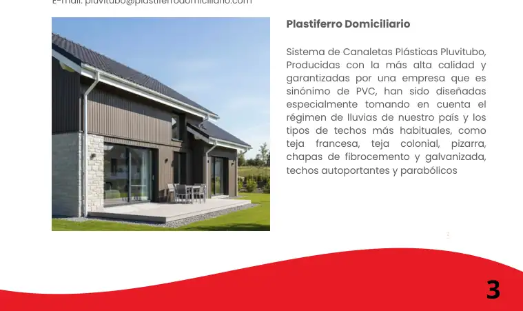 Manual de instalación del sistema de canaletas · Pluvitubo
