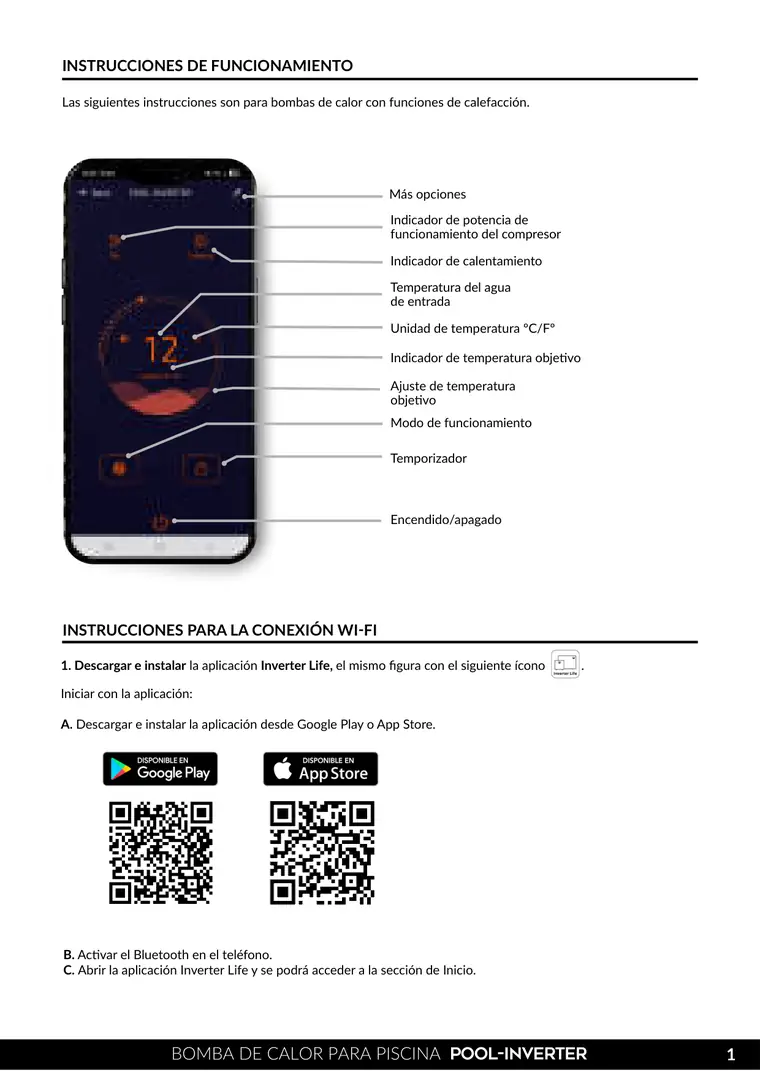 Manual de app Pool Inverter · Vulcano — página 2