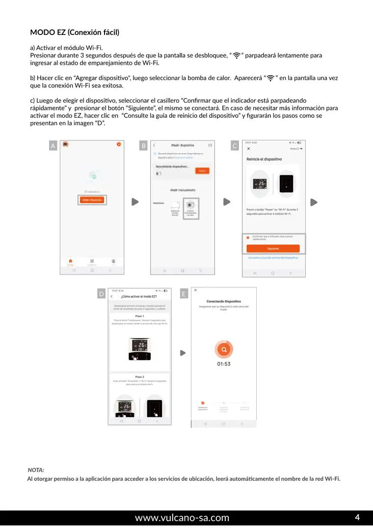 Manual de app Pool Inverter · Vulcano — página 5