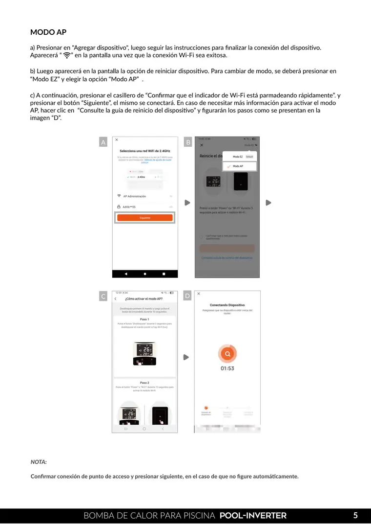 Manual de app Pool Inverter · Vulcano — página 6
