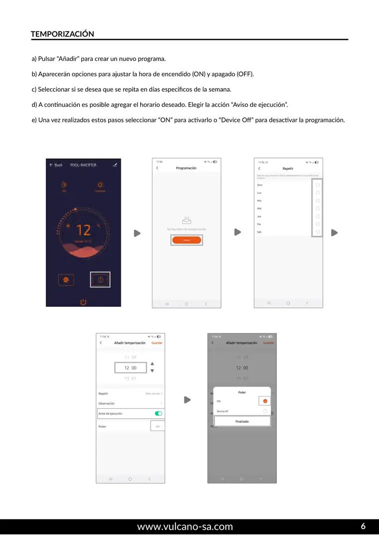 Manual de app Pool Inverter · Vulcano — página 7