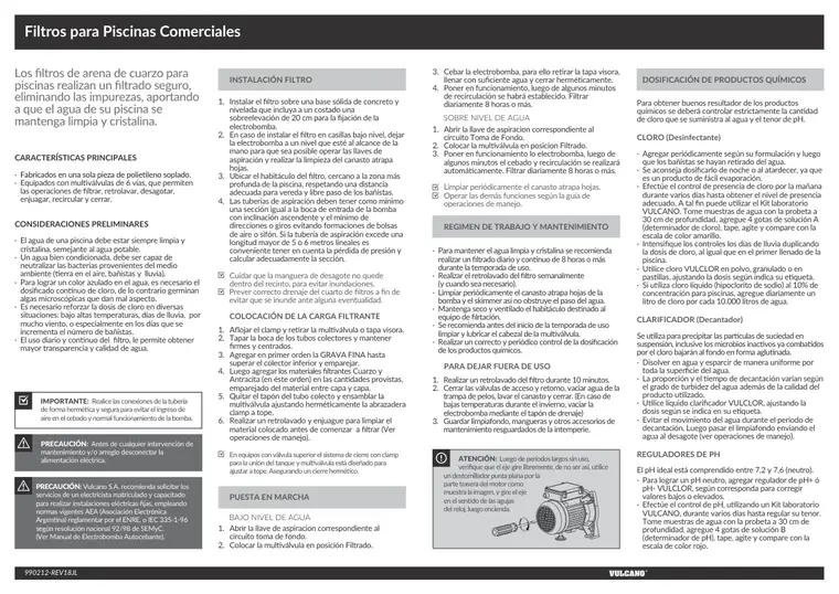 Manual de filtros comerciales · Vulcano — página 2