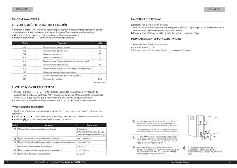 Manual de Pool Inverter Eco · Vulcano — página 5