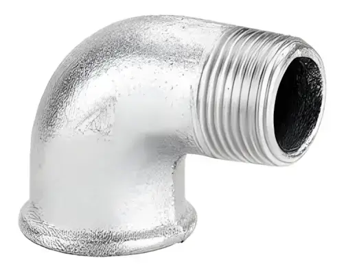 Codo 90° Macho Hembra Galvanizado