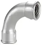 Curva Hembra HH Galvanizado Curva