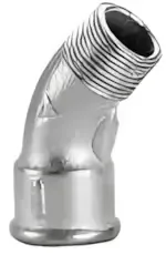 Curva Macho Hembra 45 1/2 Galvanizado Dema