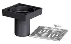 Rejilla Eco 8x8 Negro Duratop