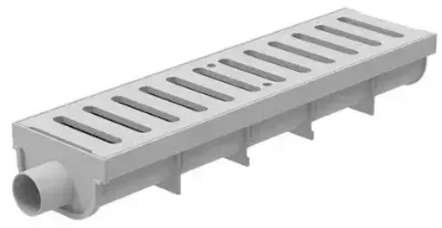 Kit de Canaleta de Piso 13x50 cm Gris 3 Ton Tigre