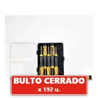 Destornilladores de Alta Gama x6 Pcs (192U.) VOV