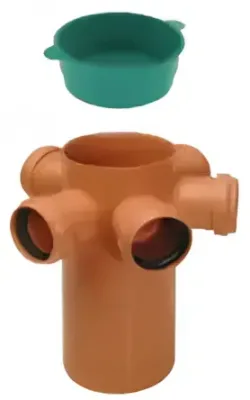 Pileta de Patio 50x63 4 Entradas con Sifón Desmontable Awaduct