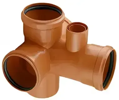 Ramal Simple 87°30'M-H con Vent y Tapa de Inspección Awaduct