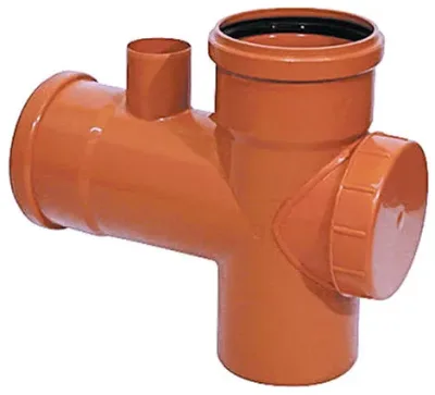 Ramal Simple 87°30'M-H con Vent y Tapa de Inspección Awaduct
