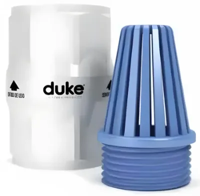 Válvula de Retencion-Con Canasto 1 1/2 Duke PVC