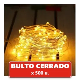 Hilo de Led 5Mts a Pila (500U.) VOV