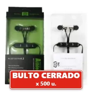 Auriculares Deportivos Wireless 4.2 Bluethoot Inalámbicos Imantados Manos Libres (500U.) VOV