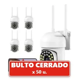 Camara Wifi P2p Hd 720p Audio Motorizada Vigilancia Nocturna Color Blanco (50U.) VOV