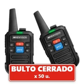 Walkie Talkie Largo Alcance x 2 Radio Handy Batería Usb C en Caja 1er Nivel (50U.) VOV