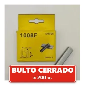 Grampas 8MM Caja 1000 Unidades - (Precio por Caja) (200U.) VOV